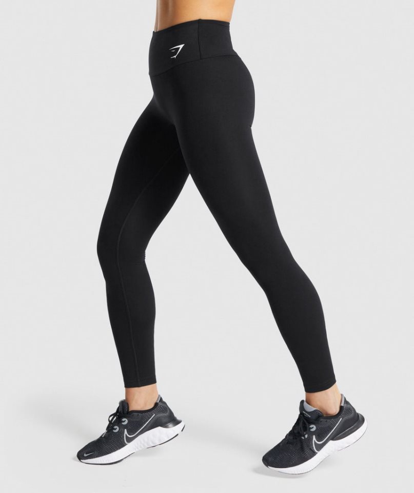 Women's Gymshark Training Leggings Black | CA 817NA5